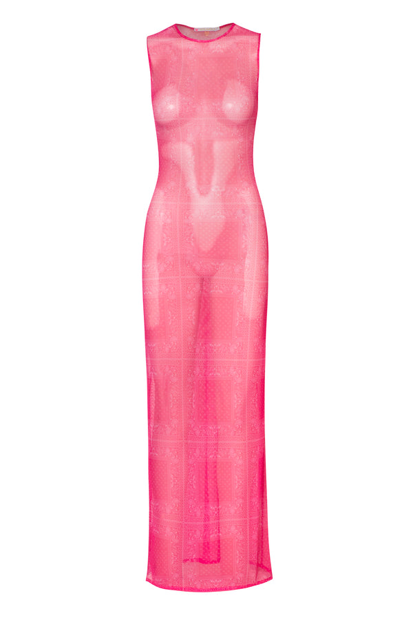 Fucsia Maya Long Dress